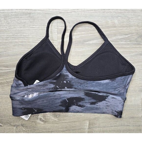 Reebok Womens Workout Ready Speedwick Camo Bra Top Black - Picture 4 of 5